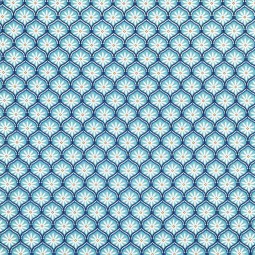 Tissu coton - Zea turquoise