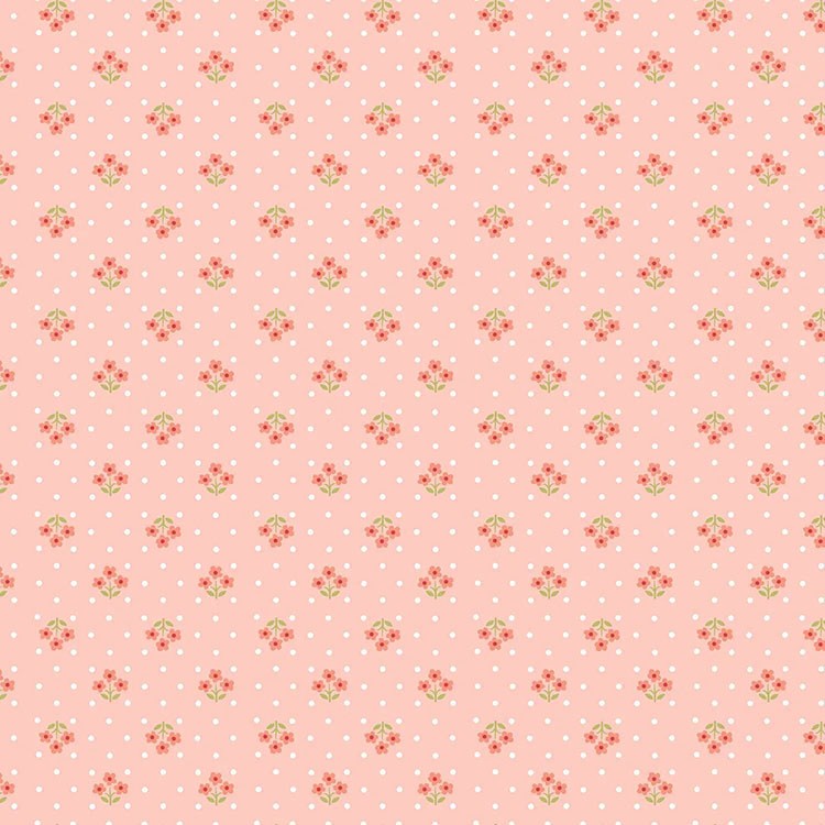 Tissu Andover fabrics - Play and Simple - Tri flower blush