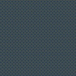 Tissu Andover fabrics - Indigo Cheddar - Circle diamond indigo