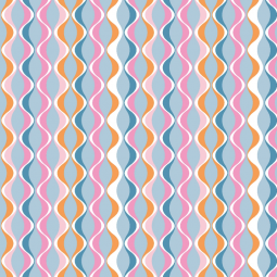 Tissu coton - Disco pastel