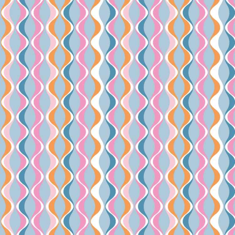 Tissu coton - Disco pastel