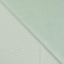 Tissu jersey velours - menthe