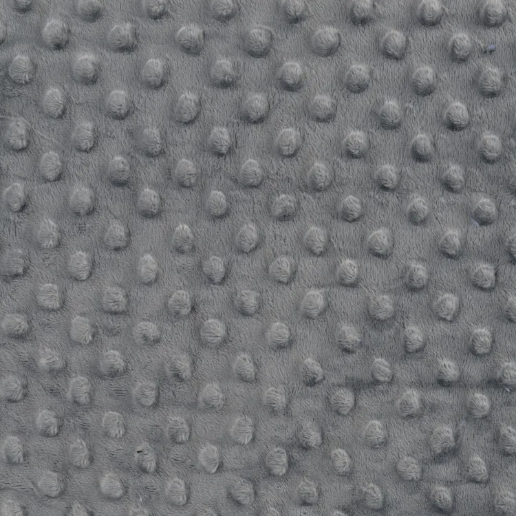 Tissu minky - Dots gris foncé