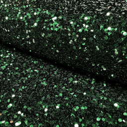 Tissu sequins - Vert