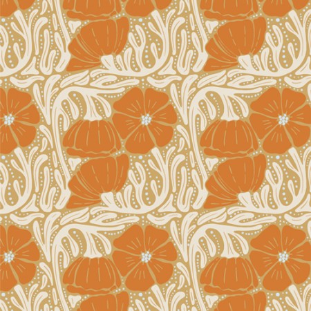 Art Gallery Fabrics - Coyotte Hill - Poppy patch autumn