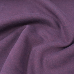 Tissu jersey sweat - Violet chiné rose