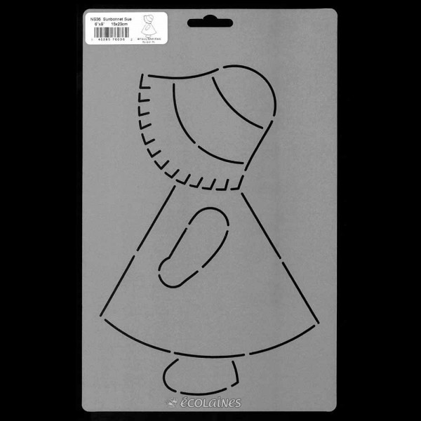 Stencil de patchwork - Sunbonnet Sue