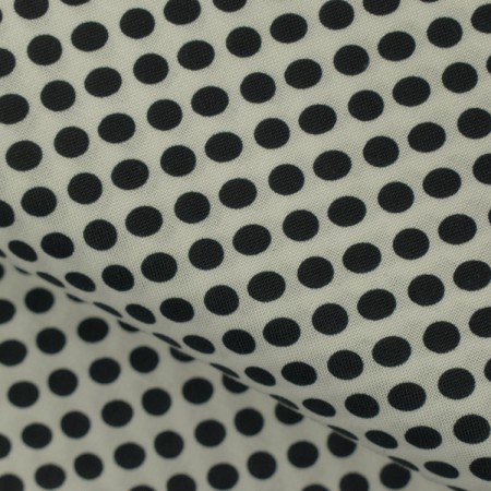 Tissu fantaisie - Dot to Dot - Pois noir et blanc