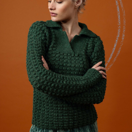 Kit de crochet et tricot - Pull col croisé - Alpaca soxx 4 PLY