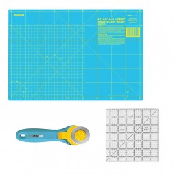 Kit pour débuter le patchwork - Turquoise