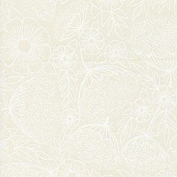 Tissu fantaisie - Field of flowers - Queen Annes Lace Porcelain White