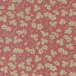 Tissu fantaisie - rouennerie Trois - Faded red