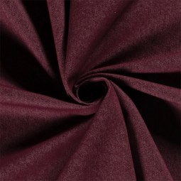 Tissu jeans extensible - Bordeaux