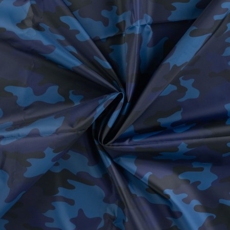 Tissu imperméable - Camouflage marine