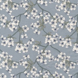 Tissu coton enduit - Amalie dusty blue