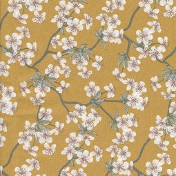 Tissu coton enduit - Amalie mustard