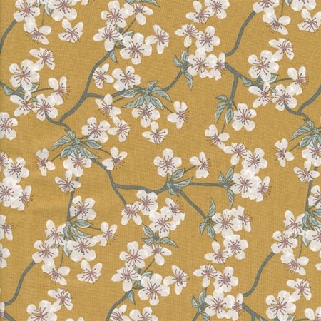 Tissu coton enduit - Amalie mustard