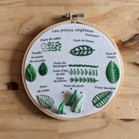 Kit de broderie - The Comptoir - Point végétaux