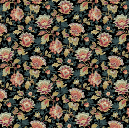 Tissu Edita Sittar - Dahlia - Main print canterbury