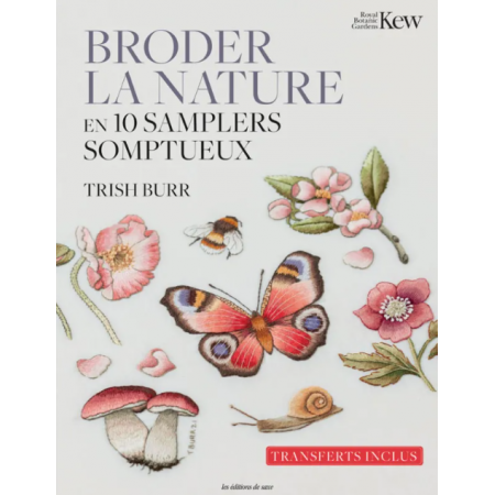 Livre - Broder la nature en 10 samplers somptueux