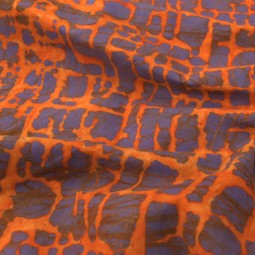 Tissu - Batik lave parme