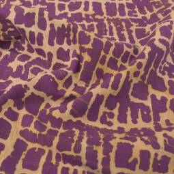 Tissu - Batik lave violet