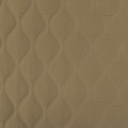 Tissu double gaze matelassé - Beige