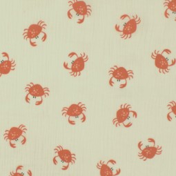 Tissu double gaze - Crabs