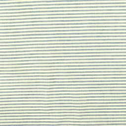 Tissu chambray - Rayure bleu avec dentelle