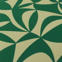 Tissu Polyester - Toupie vert