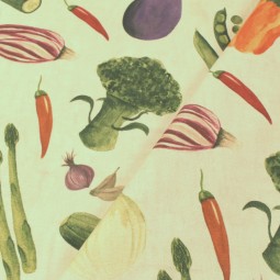 Tissu toile de coton - Vegetables