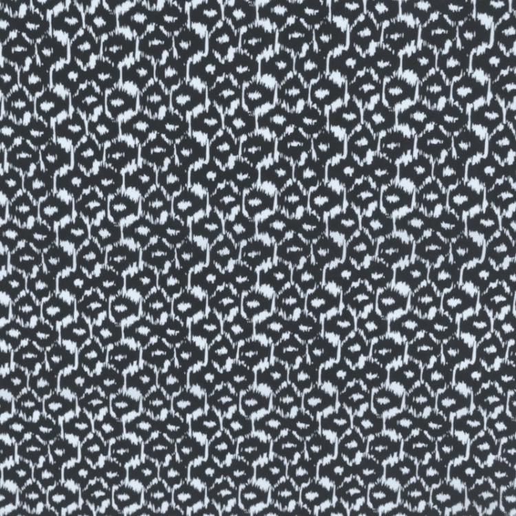 Tissu viscose - fréquence noir et blanc