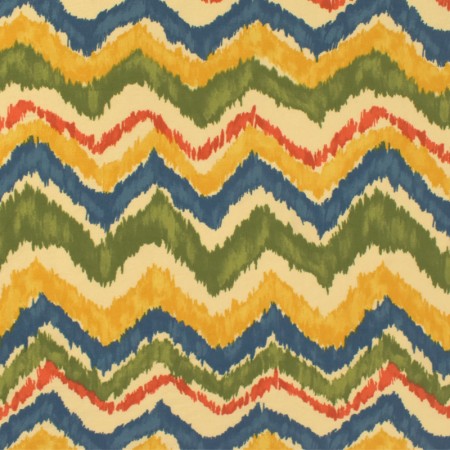 Tissu viscose - Zigzag multicolore