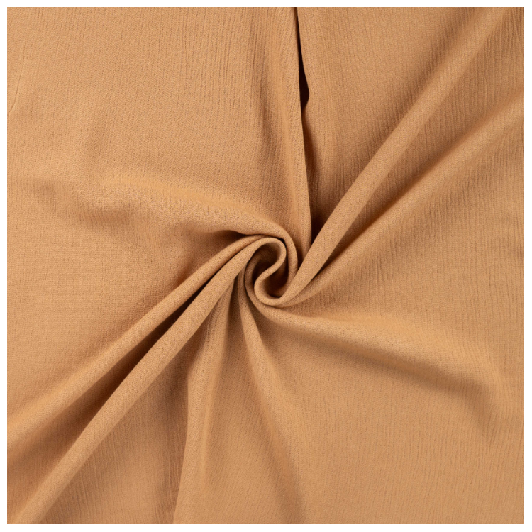 Tissu crêpe de viscose - Caramel