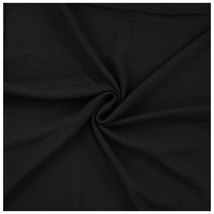 Tissu crêpe de viscose - Noir