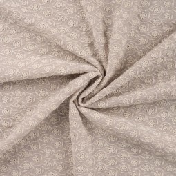 Tissu Broderie Anglaise - Jenny sand