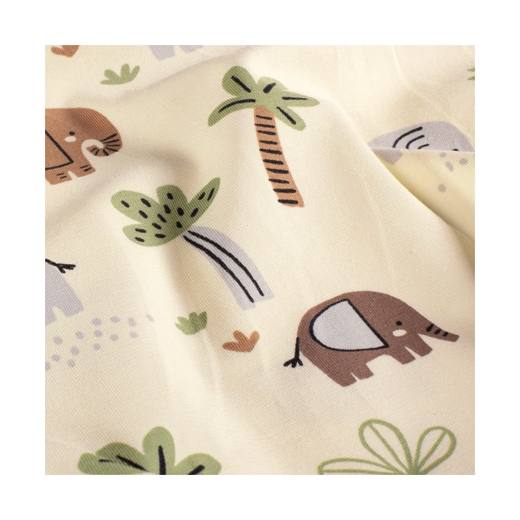 Tissu jersey coton - Elephants