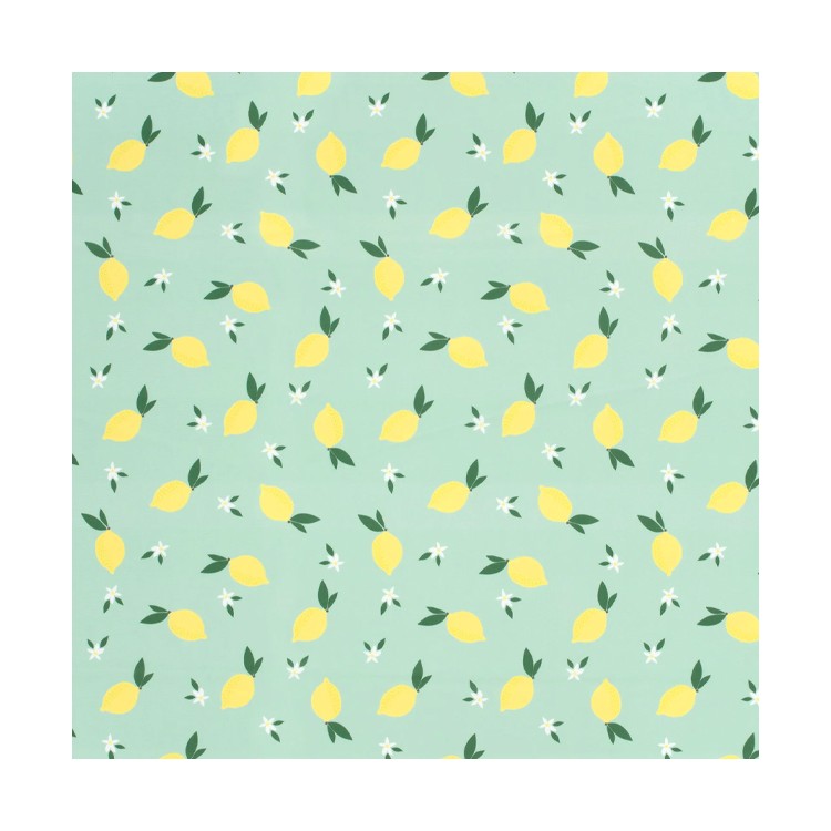 Tissu jersey maillot de bain - Citron menthe