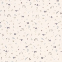 Tissu jersey coton - Escargot tout chaud