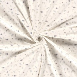 Tissu jersey coton - Escargot tout chaud