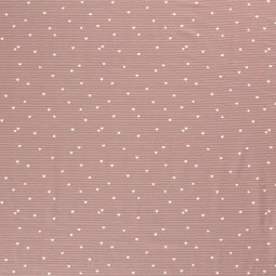 Tissu jersey coton - Rayure d'amour