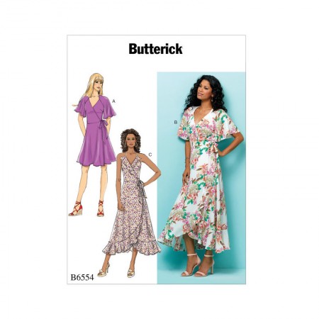 Patron Butterick 6554 - Robe à volant