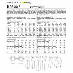 Patron Butterick 6566 - Robe et combinaison