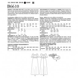 Patron Butterick 6610 - Robe historique