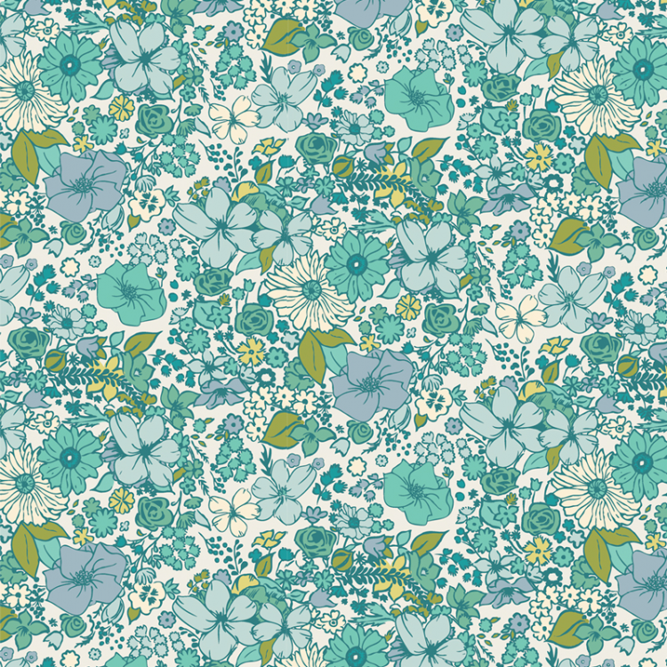 Art Gallery Fabrics - Bloomcore - Fashion Scent Lagoon