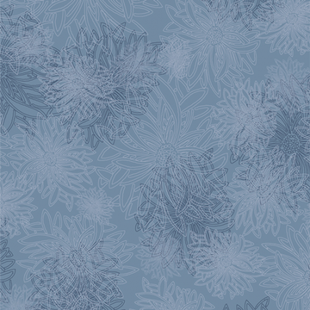 Art Gallery Fabrics - Floral element - Blue Jay