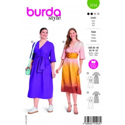 Burda 5724 - Robe à large ceinture