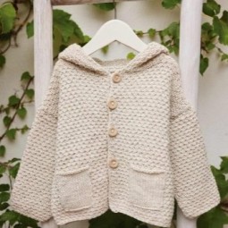 Kit de crochet - Gilet à capuche - Cotton yak