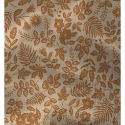 Tissu double gaze - Imina beige camel