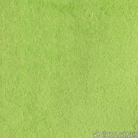 Tissu éponge 440g/m² Vert anis